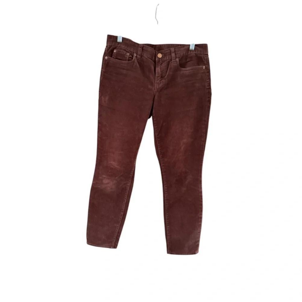 J. Crew Women's Burgundy Straight Leg Jeans